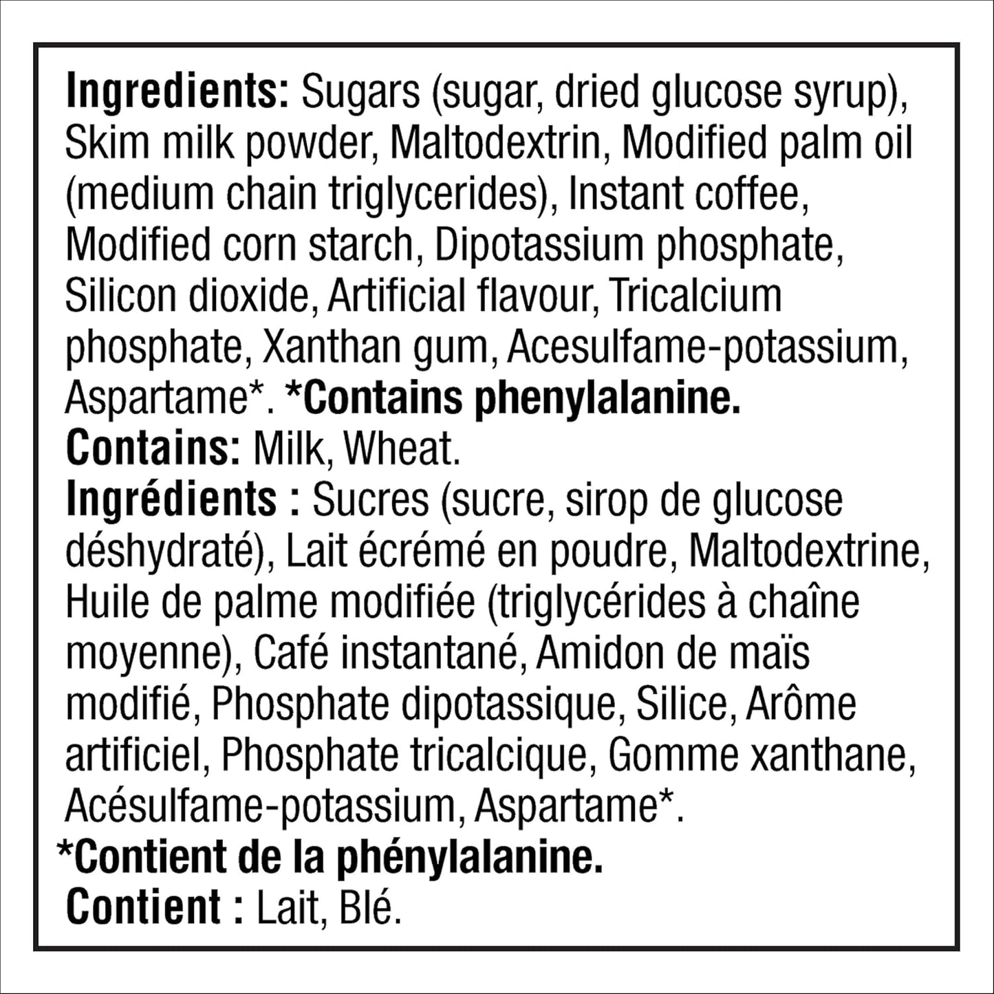 麦斯威尔 165 克冰榛子拿铁加泡沫速溶咖啡饮料粉,6 支装