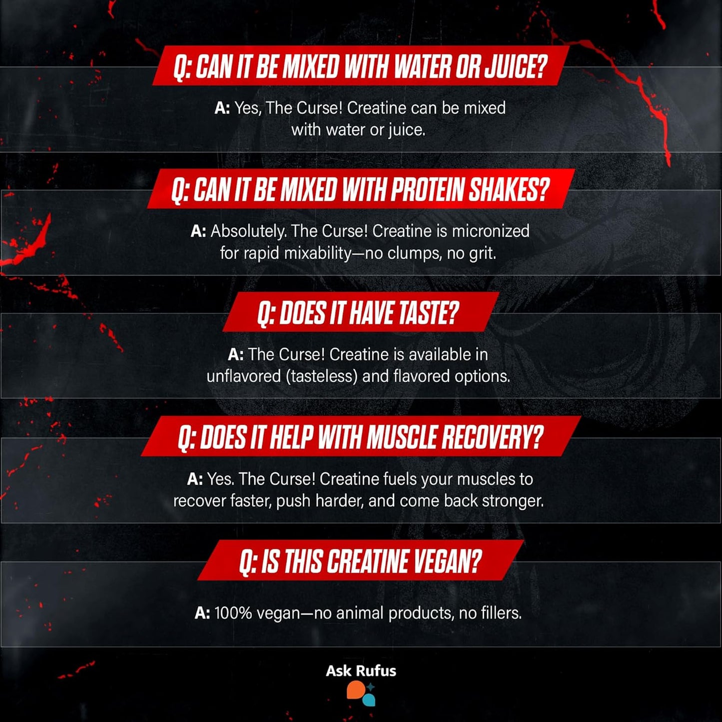 JNX SPORTS 詛咒!肌酸一水合物粉 60 份 | 每份含 5 克純微粉化肌酸 | 300 克 - 10.6 盎司