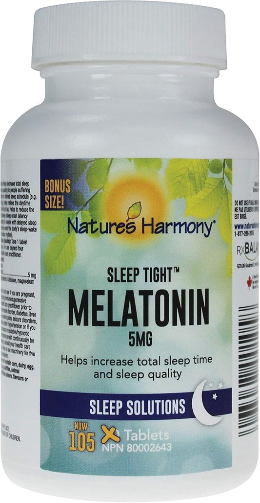 Nature’s Harmony® 强效褪黑素 5 毫克(105 片)