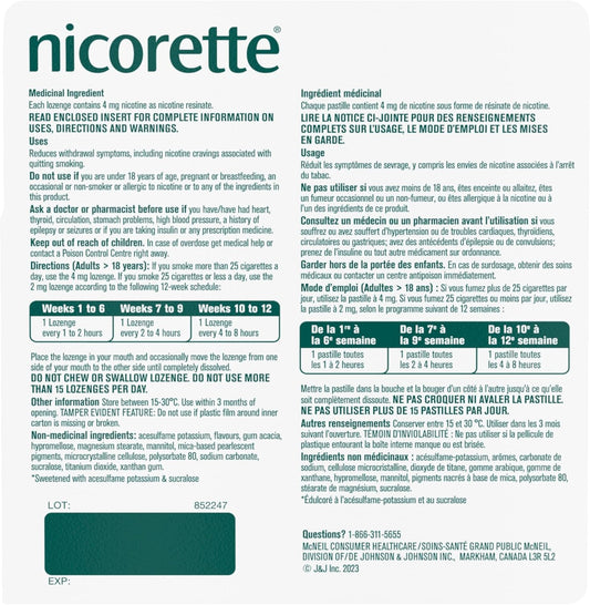 Nicorette 水果口味 4 毫克含片,戒菸輔助劑,NRT,尼古丁替代產品,緩解菸癮,水果味,160 片裝
