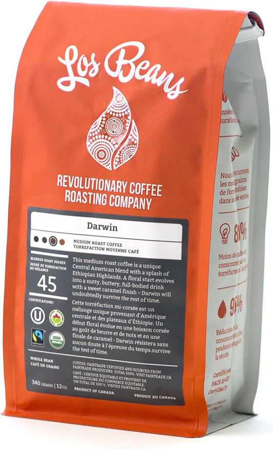 Los Beans Darwin 中度烘焙研磨咖啡,340 克