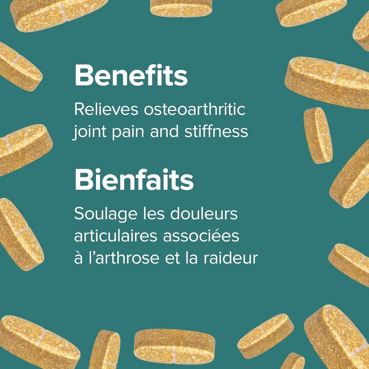 Webber Naturals Osteo Joint Ease with InflamEase, Glucosamine, Chondroitin, and MSM, 80 Caplets, Helps Ease Joint Pain Associated with Osteoarthritis