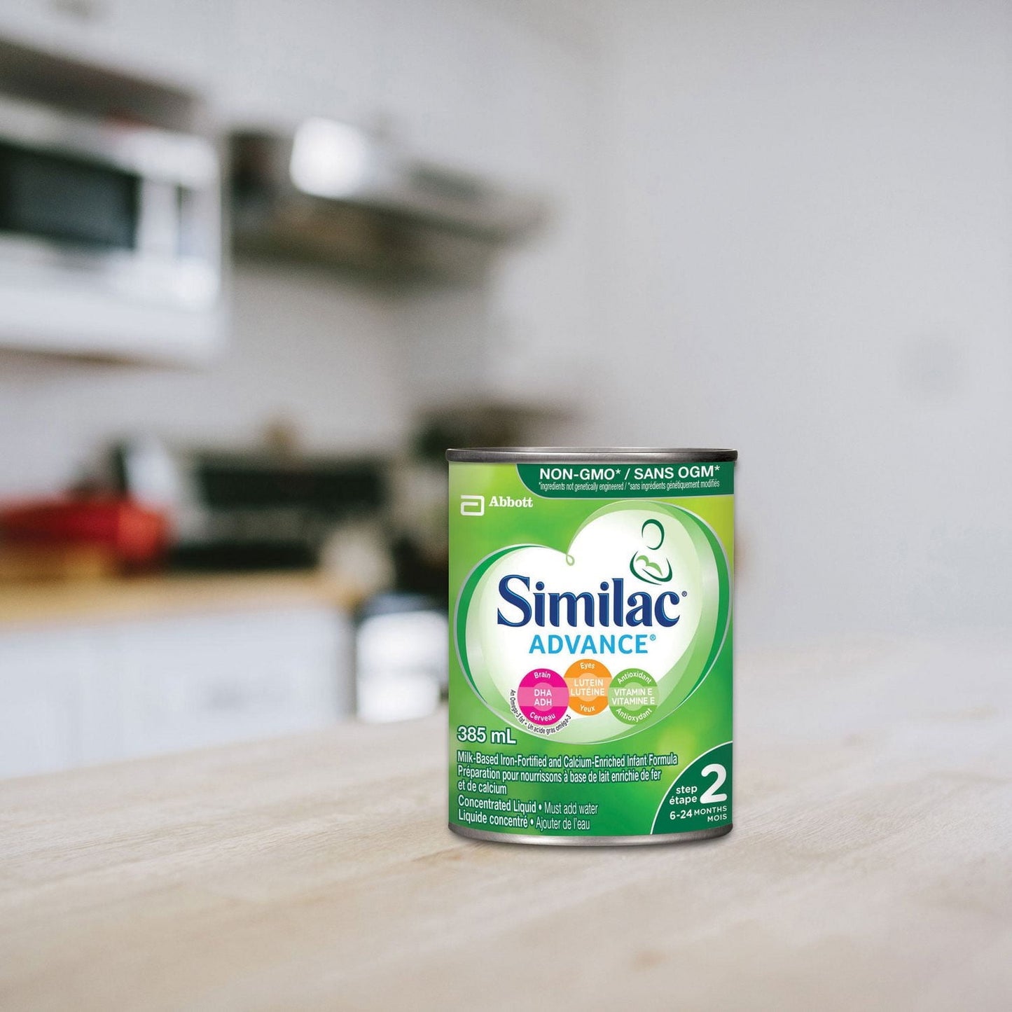 Similac Advance Step 2 非基因改造嬰兒配方奶粉,嬰兒配方奶粉,濃縮液,6-24 個月,12x385 毫升,12 x 385 毫升