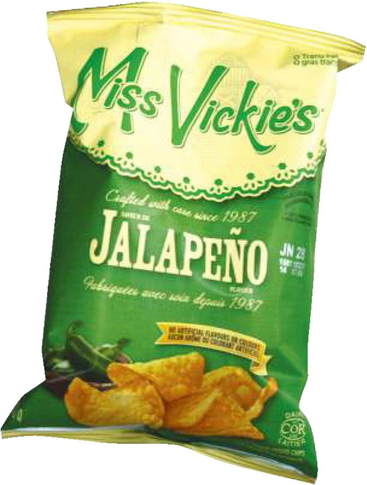 Miss Vickie's Flavored Potato Chips Jalapeno, 40 Gram Pack of 40