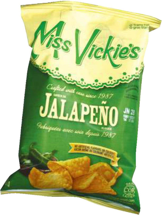 Miss Vickie's Flavored Potato Chips Jalapeno, 40 Gram Pack of 40