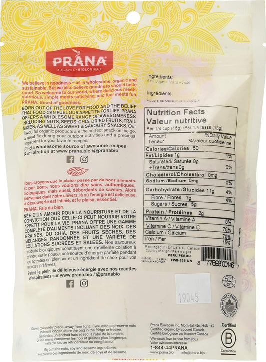 PRANA Organic Raw Maca Powder, 200g