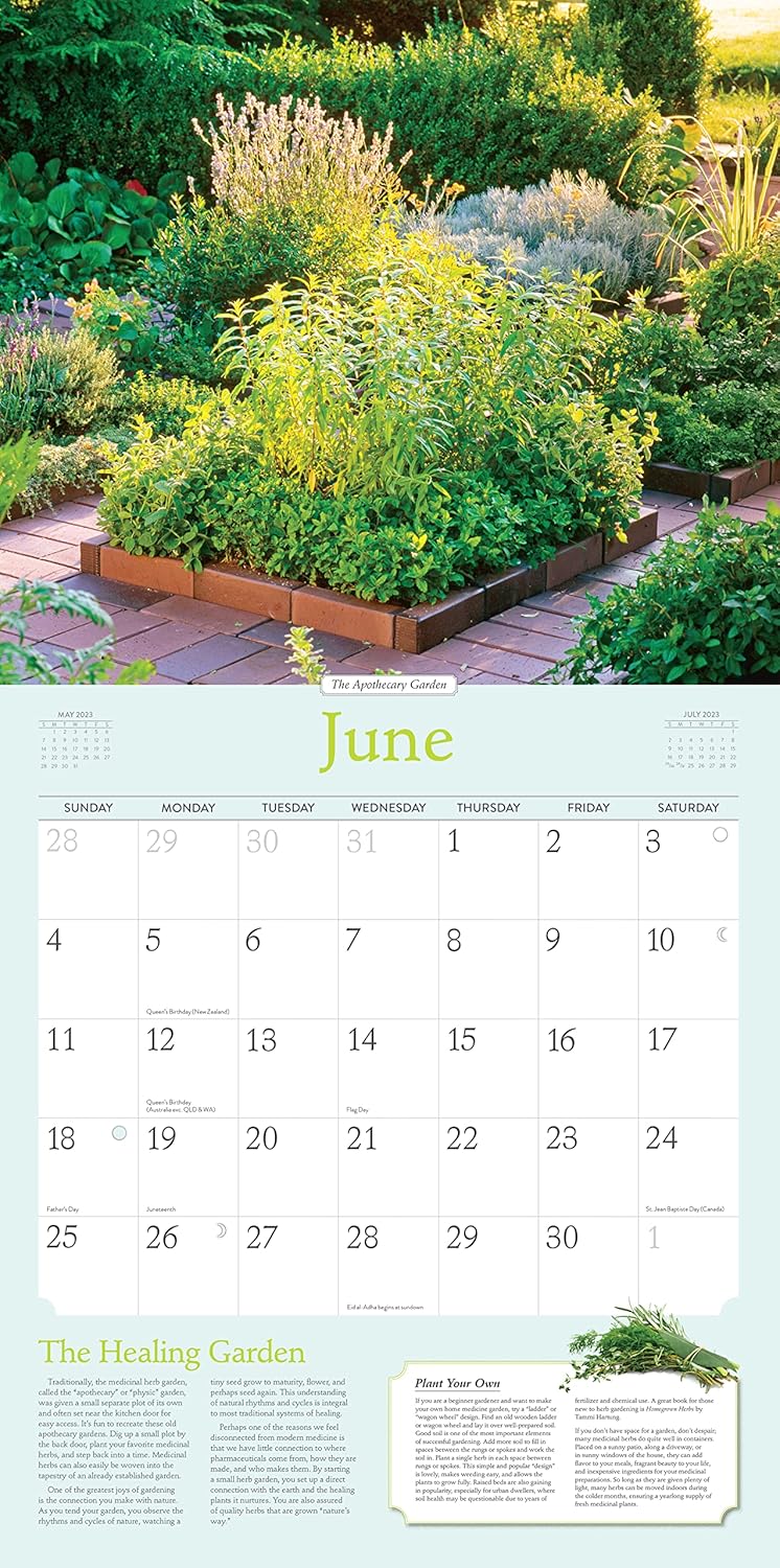 羅斯瑪麗·格拉德斯塔的2023年草藥掛曆:健康與家居食譜和療法