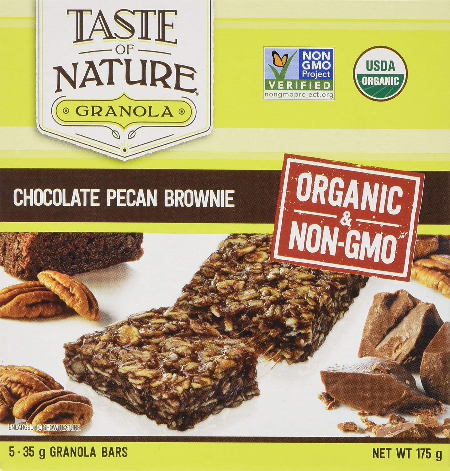 自然之味巧克力山核桃布朗尼,5塊