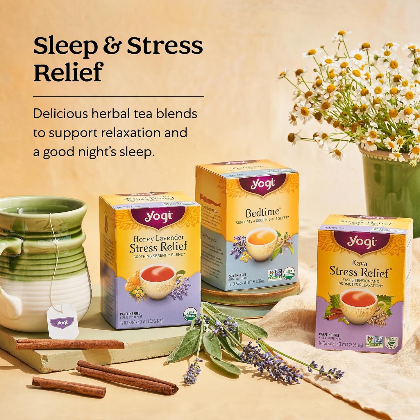 Yogi Tea Organic Bedtime - Herbal Supplement, 16 Count per Box (Pack of 6), Bedtime Herbal Tea, 96 Count