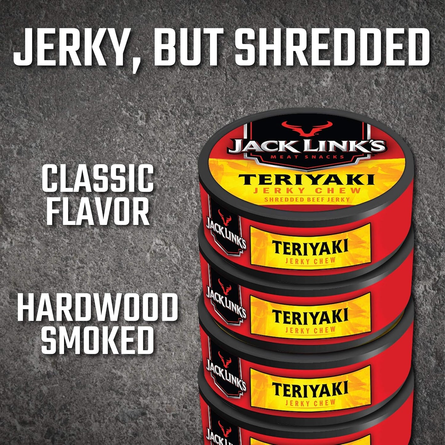 Jack Link's Jerky Chew, Teriyaki Flavor, 0.32-Ounce (Pack of 24)