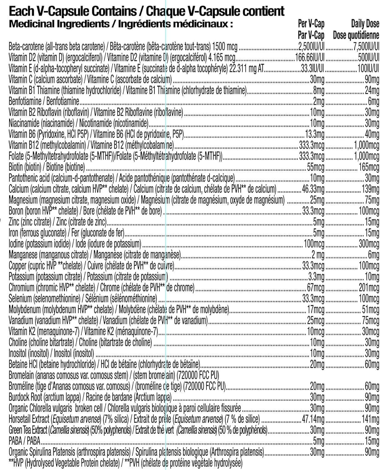 Prairie Naturals Multi-Force Vegan Vitamins, Minerals, & Greenfoods Capsule - 60 Count