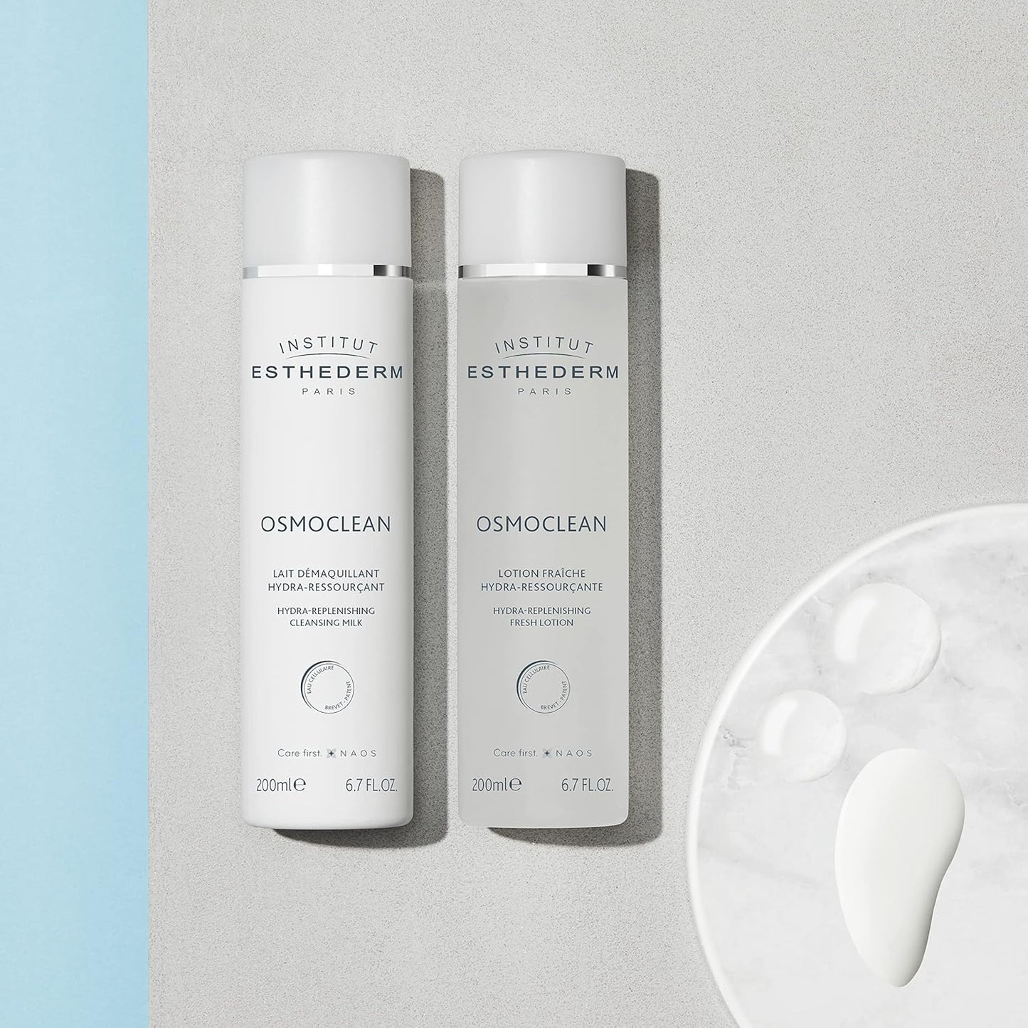 Institut Esthederm - Osmoclean Cleansing Milk Hydra-Replenishing - Highly comfortable make-up removing milk, All Skin Types, 200 mL.