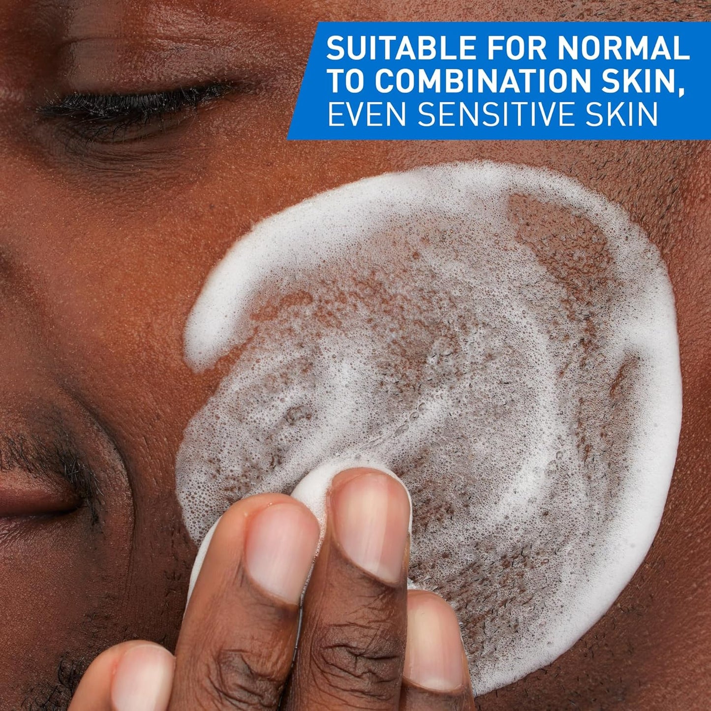 CeraVe Balancing Air Foam Cleanser, Gentle Facial Cleanser For Normal to Combination Skin With 3 Ceramides and Glycolysine™, 8HR Oil Control & 24HR Hydration, Lightweight Air-Foam Texture, 237ml