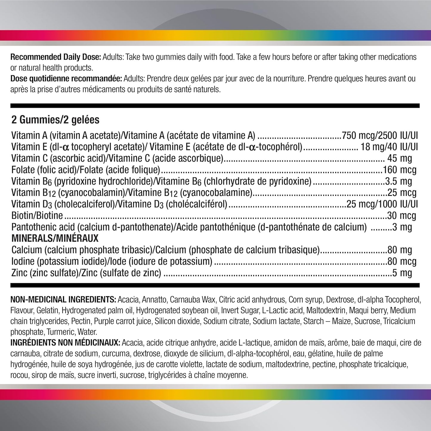 Centrum 善存男女 50 岁以上复合维生素/矿物质软糖 | 适合 50 岁以上成人