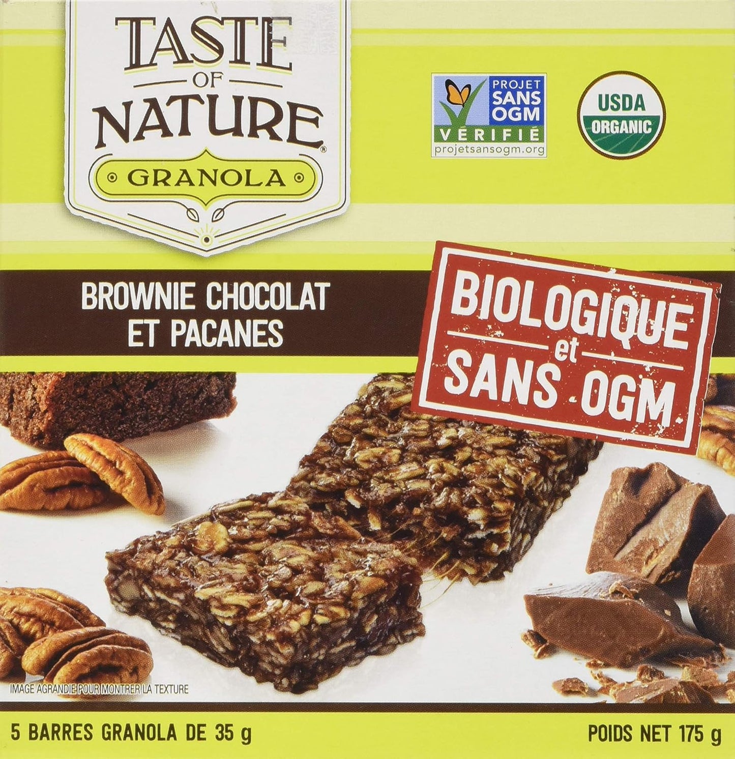 自然之味巧克力山核桃布朗尼,5塊