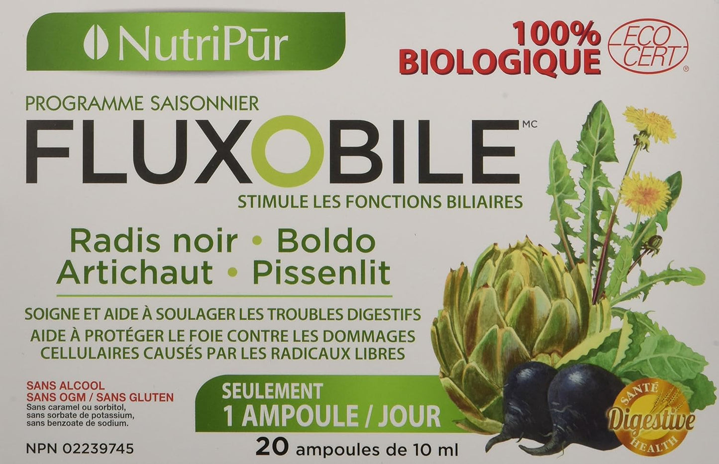 Nutripur Duo Flux O Bile 有机肝脏净化胶囊,20天