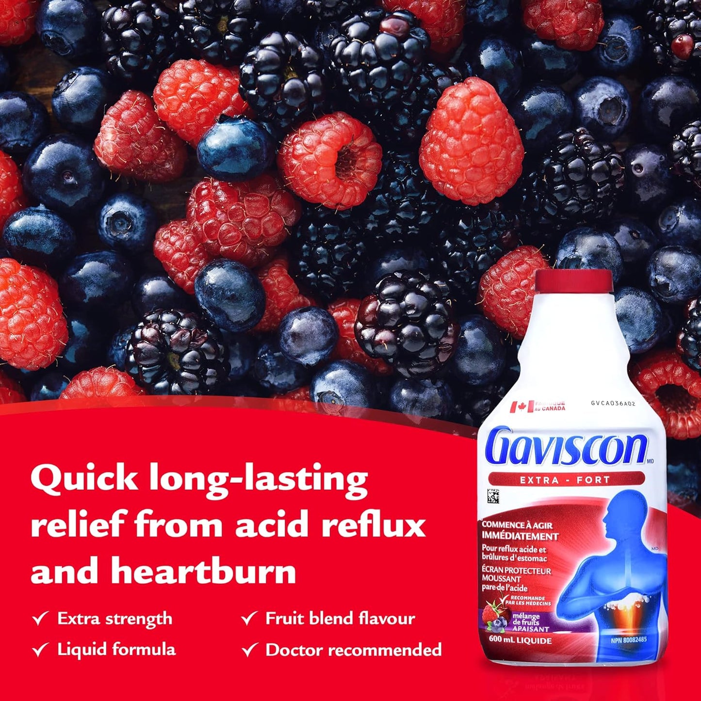 Gaviscon Extra Strength Tablets - 120 Count - Chewable Foaming Antacid Tablets for Day and Night & Liquid Extra Strength Antacid - 600 ml - Antacid Liquid for Day and Night Heartburn Relief