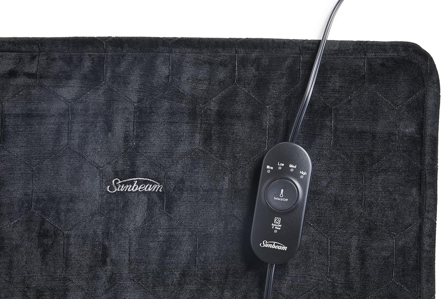 Sunbeam AdvancedHeat 加熱墊,用於緩解背部、頸部和肩部疼痛,特大號,黑色