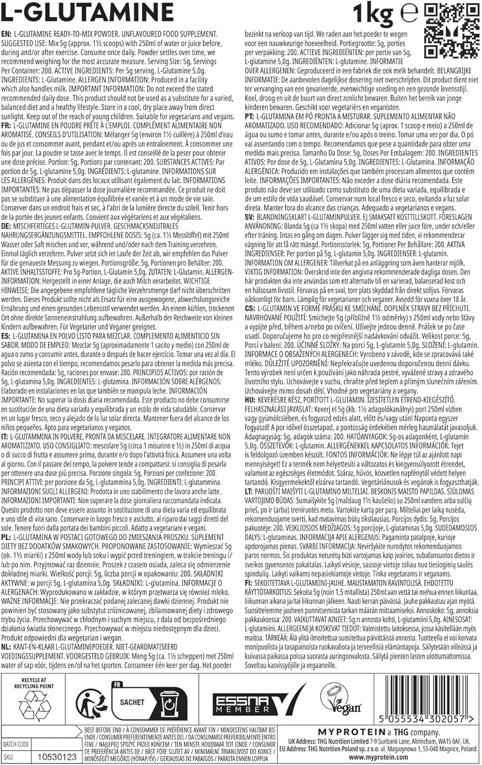 MyProtein 1 kg Glutamine