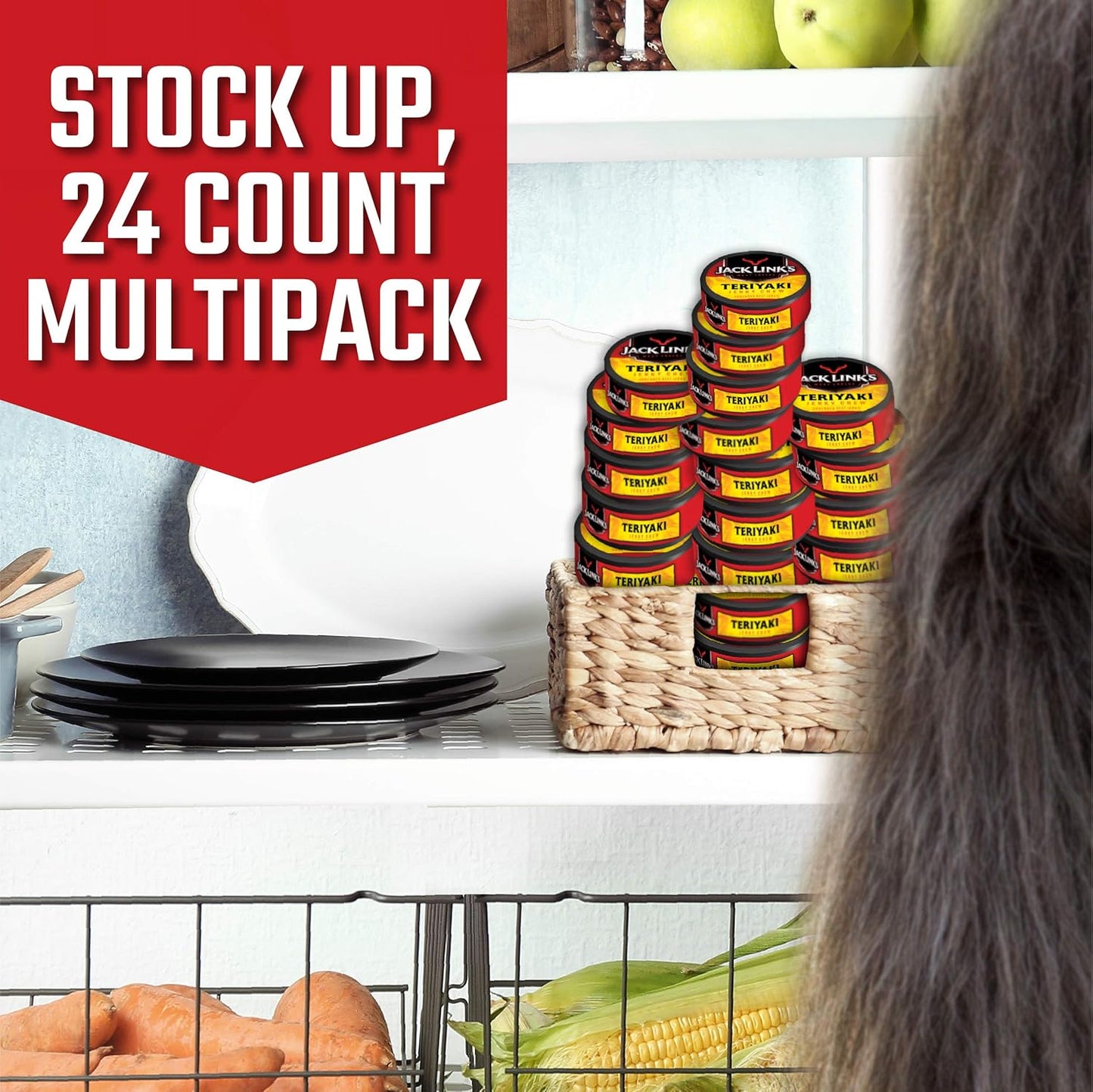 Jack Link's Jerky Chew, Teriyaki Flavor, 0.32-Ounce (Pack of 24)