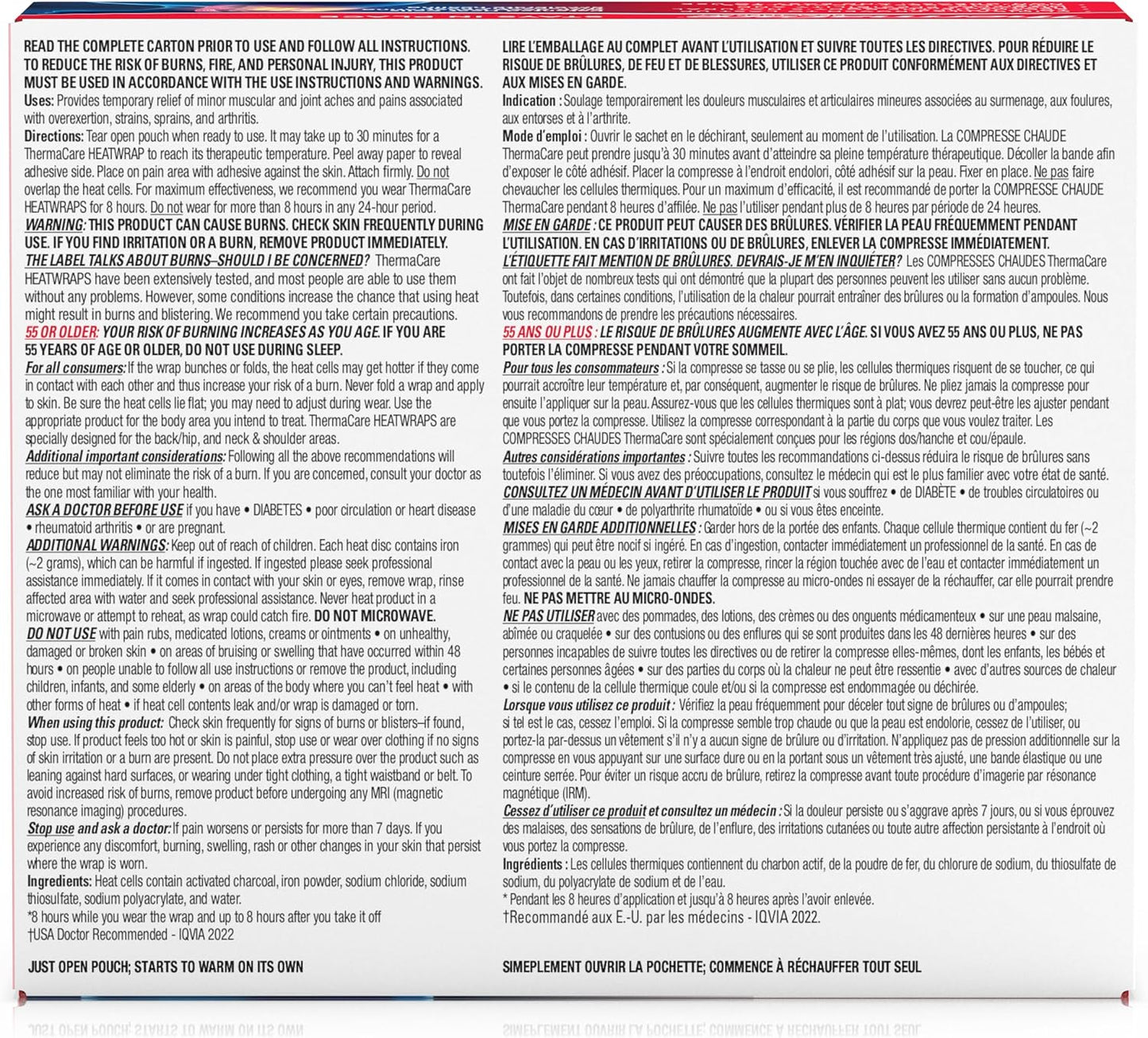 ThermaCare 頸部和肩部熱敷貼,16 小時緩解疼痛,4 片裝