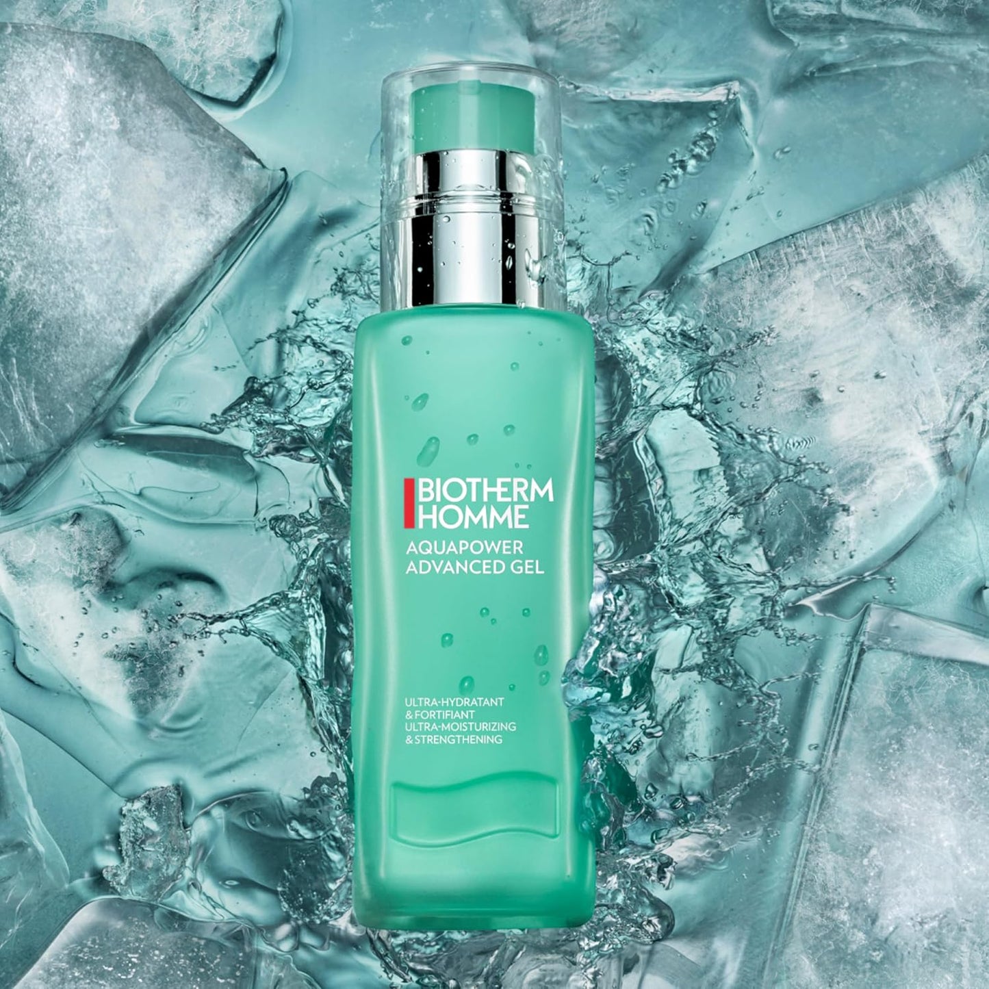 碧欧泉男士水动力高级凝胶,适用于干燥和脱水皮肤的男士,含有微量元素和神经酰胺,可强化和滋润皮肤,即时冷却应用