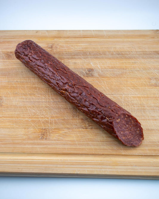 Carmichael's Salami 275g | Charcuterie, Smorgasbord, Hors D'oeuvres | Made in Canada (Chorizo Salami)