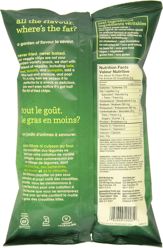 Popchips 蔬菜薯片套装,12 片