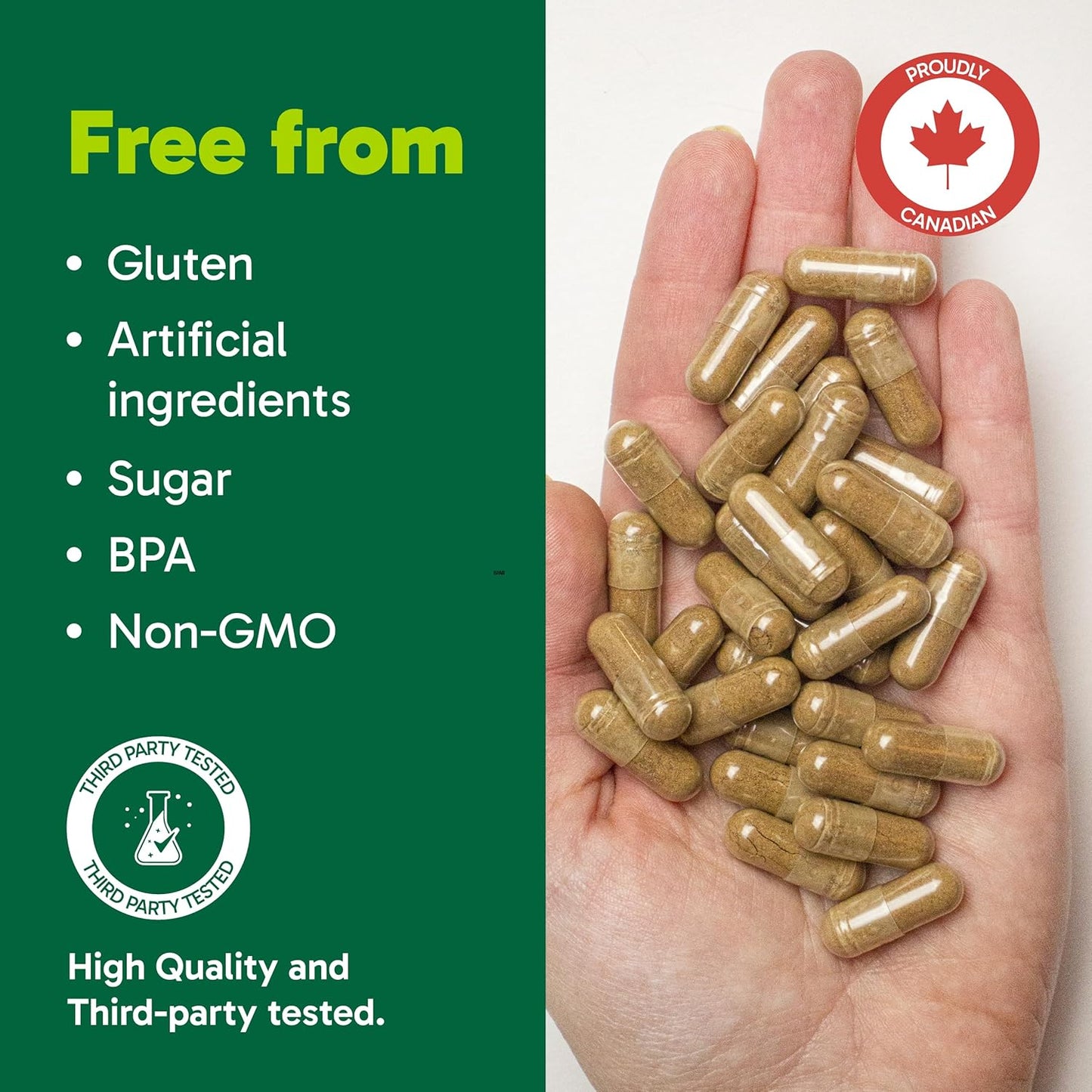 Organika 加拿大制造玛卡 4:1 强度 180 粒素食胶囊 - 3000 毫克 | 高生物利用度配方,适应原有助于缓解压力、平衡能量和荷尔蒙