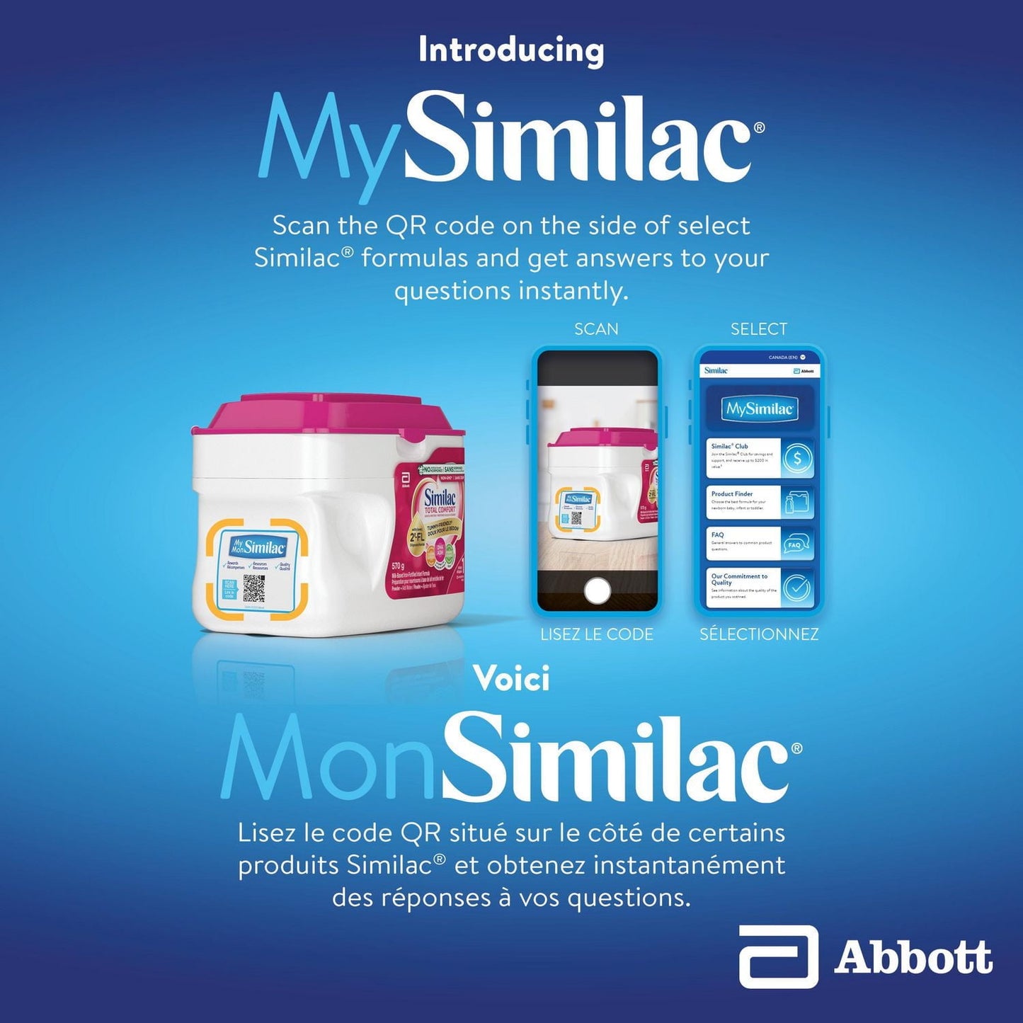 Similac Total Comfort,嬰兒配方奶粉,對胃友好,易於消化,現採用母乳啟發的創新配方 2’-FL,0+ 個月,粉劑,570 克,570 克