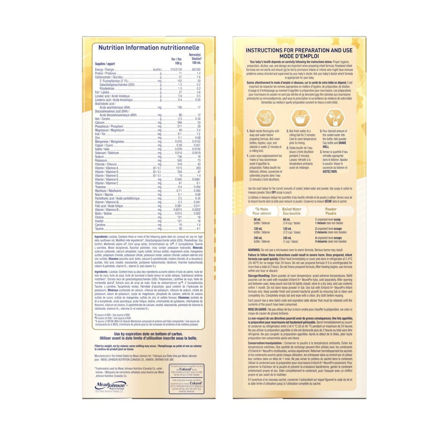 Enfamil A+ NeuroPro 嬰兒配方奶粉,0-12 個月,補充裝,890 克(2x445 克)