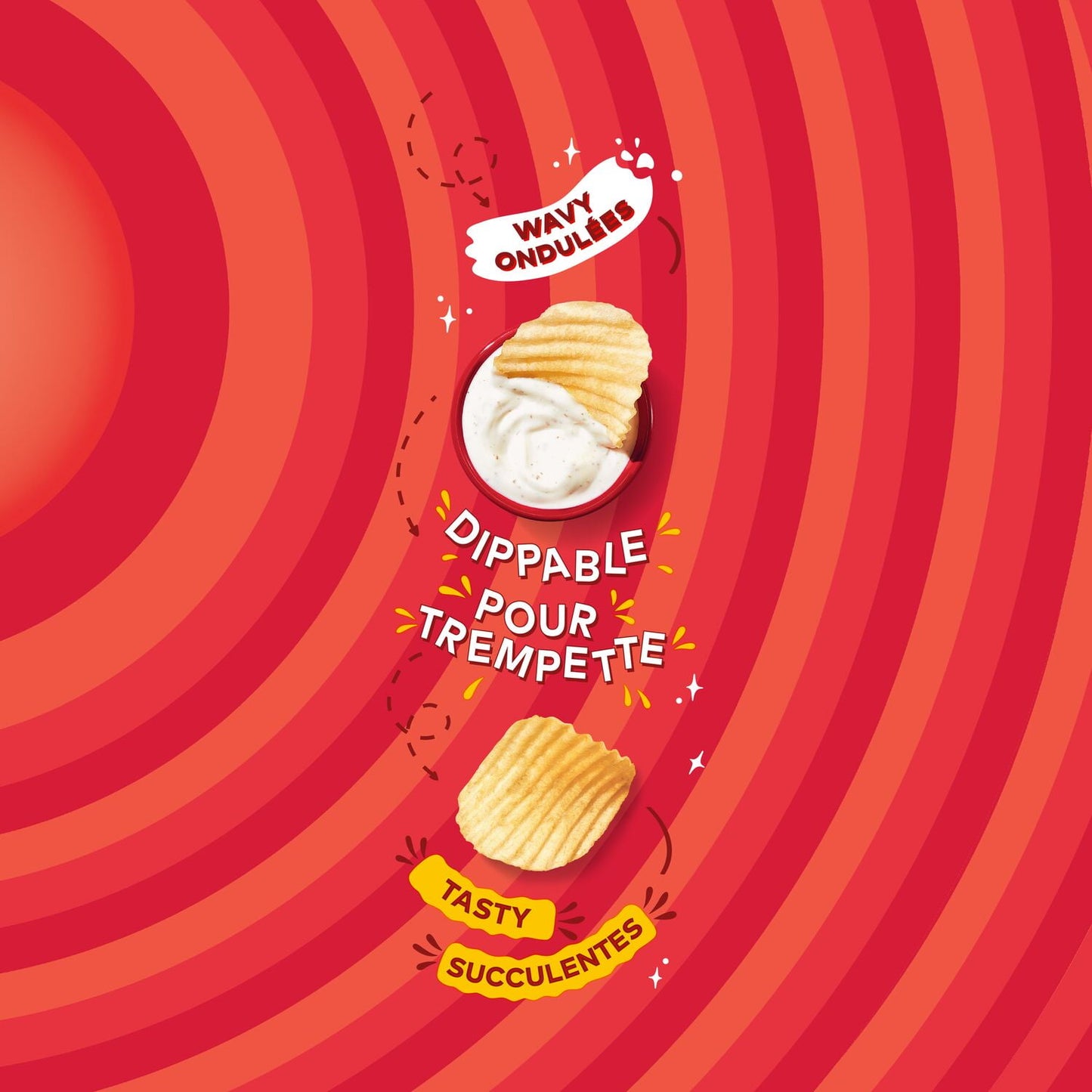 Lay's Wavy Original Potato Chips, 235 g.