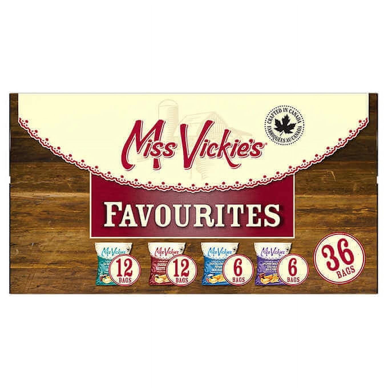 Miss Vickie's Potato Chips Variety Pack Bulk Event Pack, 36 × 24 g - (6/CASE)-TOTAL  216 BAGS