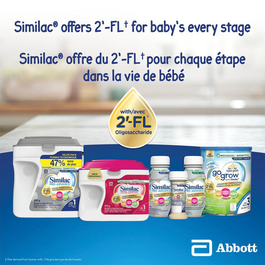 Similac Pro-Advance 第 2 步婴儿配方奶粉,我们最接近母乳的配方奶粉,含 2’-FL,易于消化,6-24 个月,奶粉,859 克,奶粉,859 克