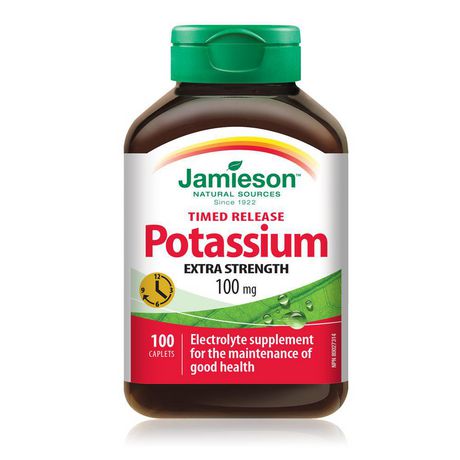 Jamieson Potassium 100 mg Timed Release Capsules