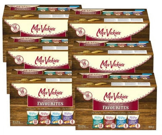 Miss Vickie's Potato Chips Variety Pack Bulk Event Pack, 36 × 24 g - (6/CASE)-TOTAL  216 BAGS