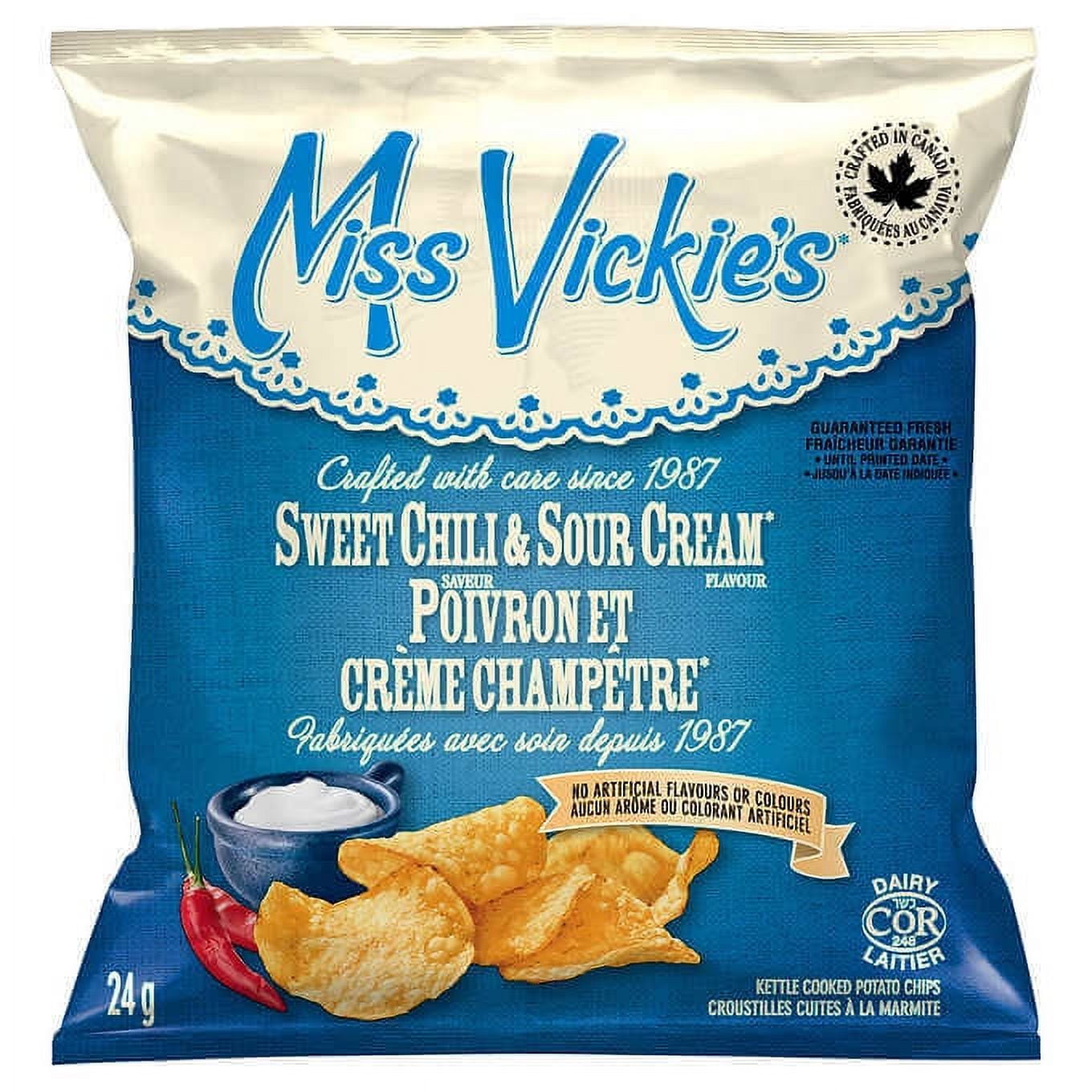 Miss Vickie's Potato Chips Variety Pack Bulk Event Pack, 36 × 24 g - (6/CASE)-TOTAL  216 BAGS