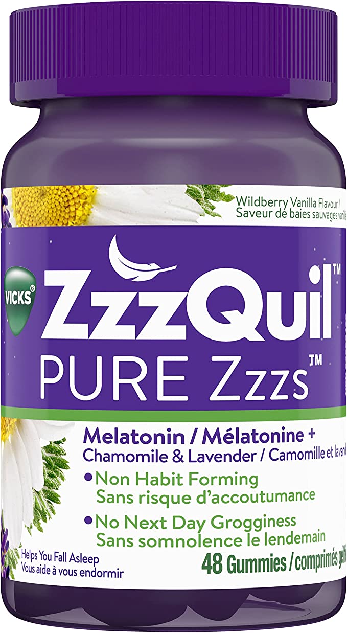 Vicks ZzzQuil PURE Zzzs 褪黑素助眠软糖
