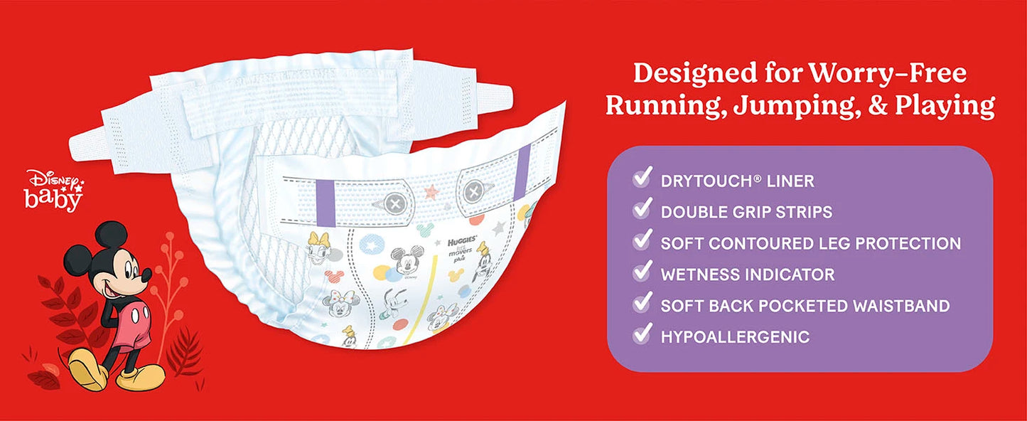 Huggies Little Movers Plus,5 號,144 件裝