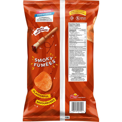 Lay's Old Fashioned Bar-B-Q flavoured Potato Chips, 220 g.