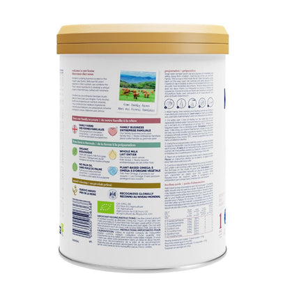 肯多蜜兒有機全脂嬰兒配方奶粉，歐洲製造，含 HMO、益生元、不含棕櫚油或大豆，含 DHA，800 克，0-12 個月，肯多蜜兒有機嬰兒配方奶粉