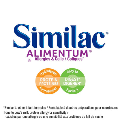 Similac Alimentum 低过敏性婴儿配方奶粉，即用型婴儿配方奶粉，0+ 个月，4x237 毫升，4 x 237 毫升