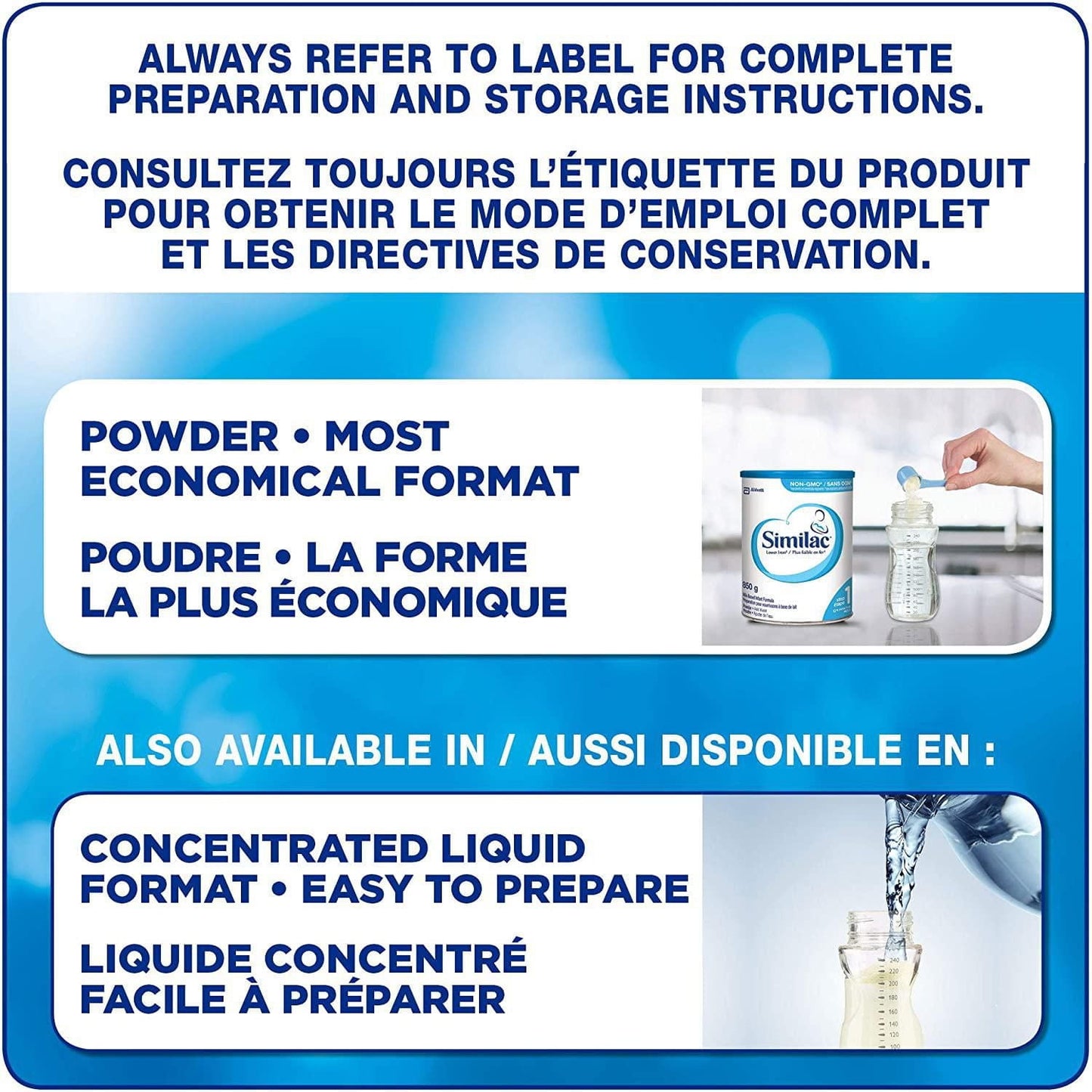 Similac Lower Iron Non-GMO Baby Formula Powder, Newborn Formula, 0+ Months, 850 grams, 850 g