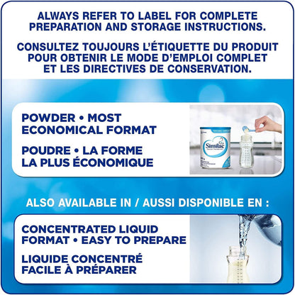 Similac Lower Iron Non-GMO Baby Formula Powder, Newborn Formula, 0+ Months, 850 grams, 850 g