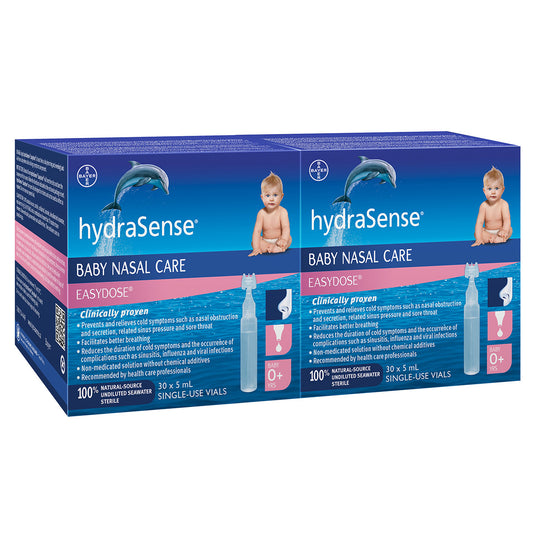 HydraSense Easydose - 2 盒，每盒 30 支 5 毫升小瓶