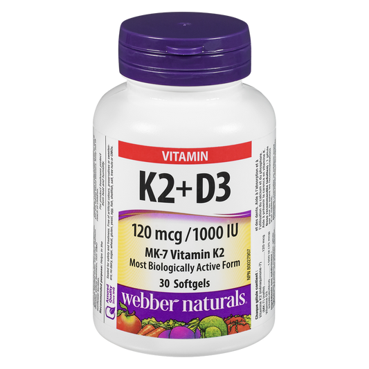 韋伯自然   維生素 K2 + D3