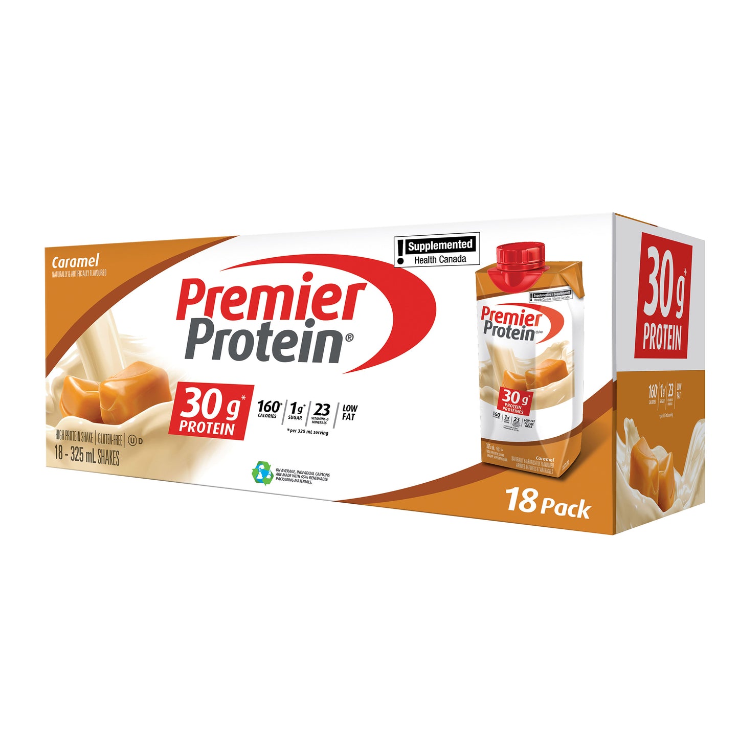 Premier Protein 高蛋白焦糖奶昔，18 × 325 毫升