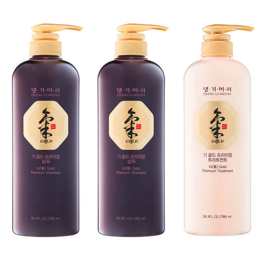 Daeng Gi Meo Ri Ki 黃金高級護髮三件套