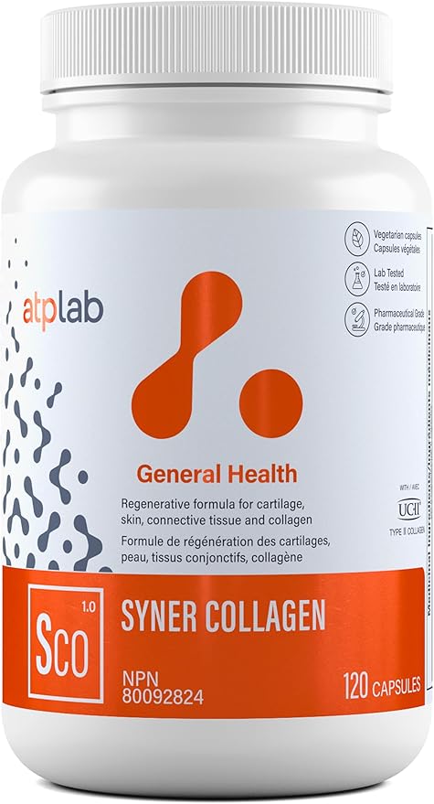 002  ATP LAB - Syner 膠原蛋白 120 粒 - 膠原蛋白補充劑膠囊 - 關節健康 - 膝關節疼痛緩解補充劑 - 新陳代謝促進劑 - 軟骨修復補充劑