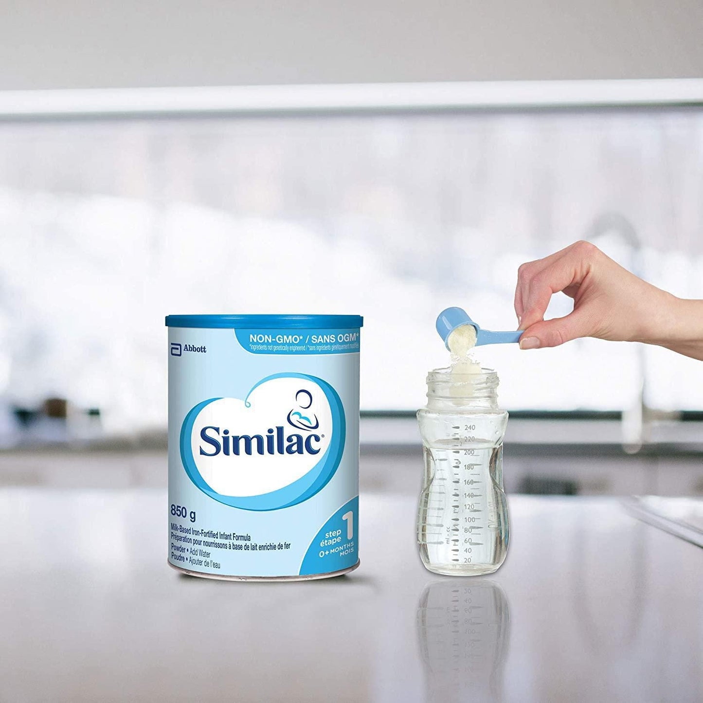 Similac 1 段非转基因婴儿配方奶粉，新生儿配方奶粉，0+ 个月，850 克，850 克